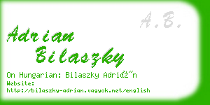 adrian bilaszky business card